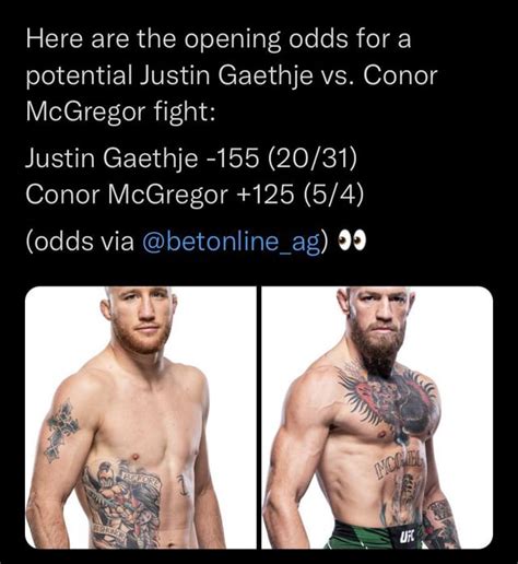 conor mcgregor odds